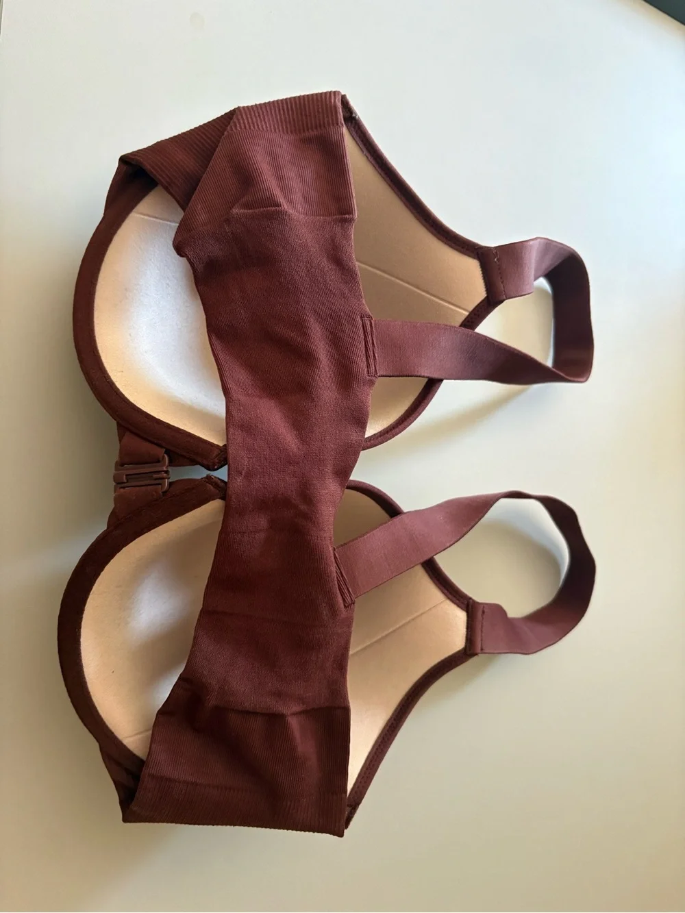 SPANX Seamless Molded Bra in Deep Wine
